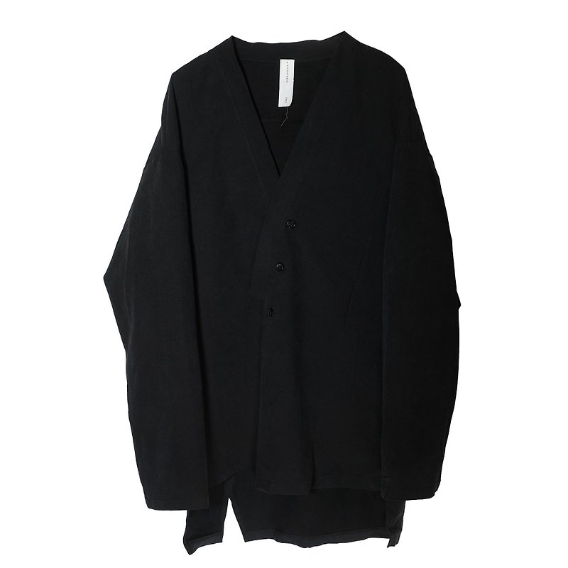 Zin Noragi - Men's Coats & Jackets - Cotton & Hemp Black