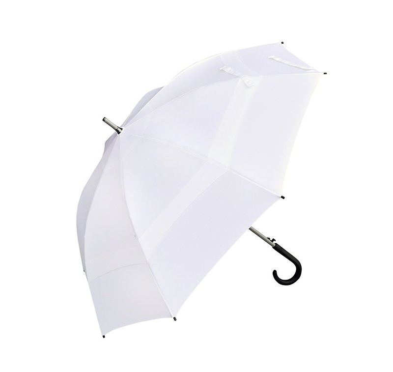 JIAYUN Umbrella - 27-inch wind-resistant straight rib umbrella - Umbrellas & Rain Gear - Other Materials White