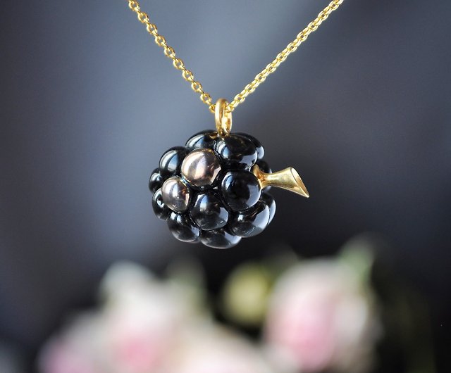 Blackberry silver necklace