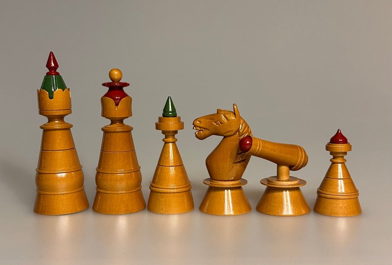 Soviet Russian Chess set Cannon Rooks (Replica) - 桌遊/卡牌 - 木頭 黑色