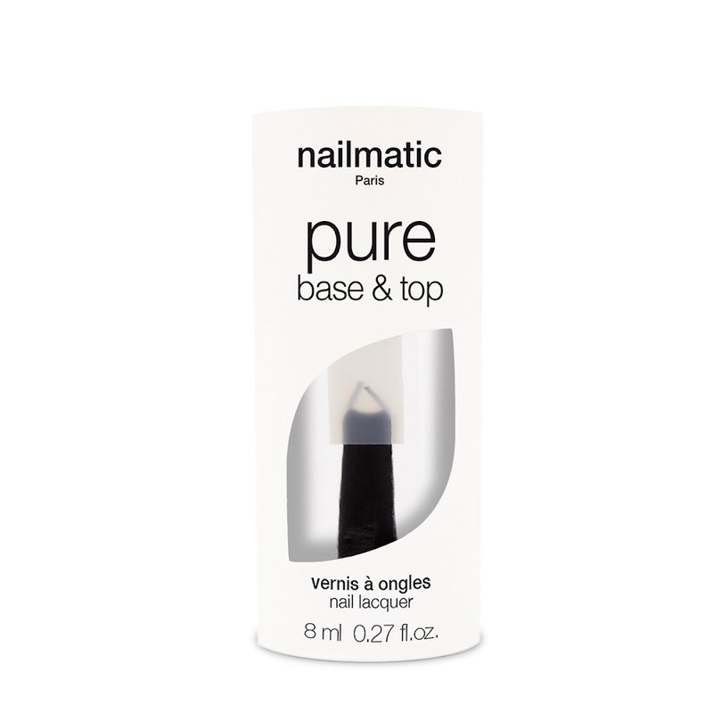 nailmatic Solid Bio-Based Classic Nail Polish - BASE & TOP 2 in 1 - Nail Polish & Acrylic Nails - Resin 