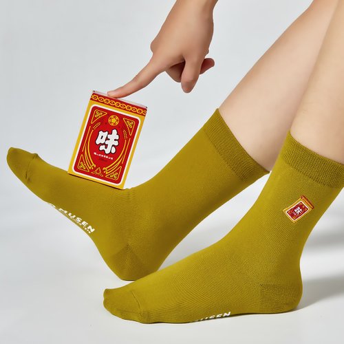 木森好襪 Musen SOCKS 刺繡襪-味精 長襪|中筒襪|男女同款