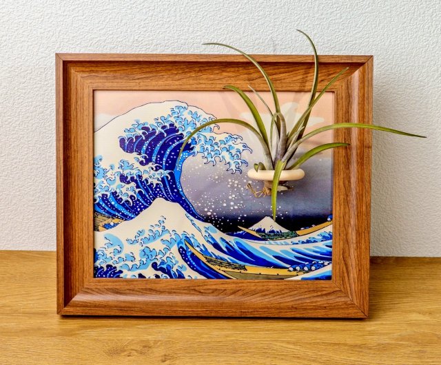 エアパイナップル浮世絵マグネットフォトフレームエルフフグオベイケリ