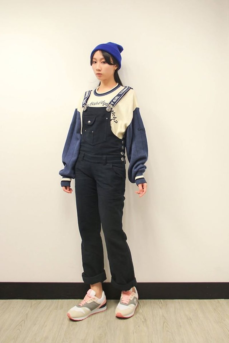 Vintage | Tommy Girl denim blue jean overalls cyanosis - Overalls & Jumpsuits - Cotton & Hemp Blue