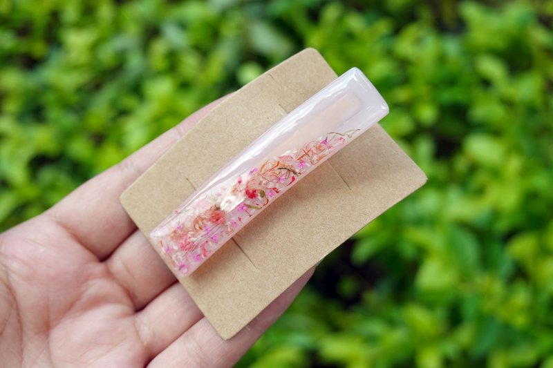 【Yunxia Zijing】Handmade rubber hairpin - เครื่องประดับผม - เรซิน สึชมพู