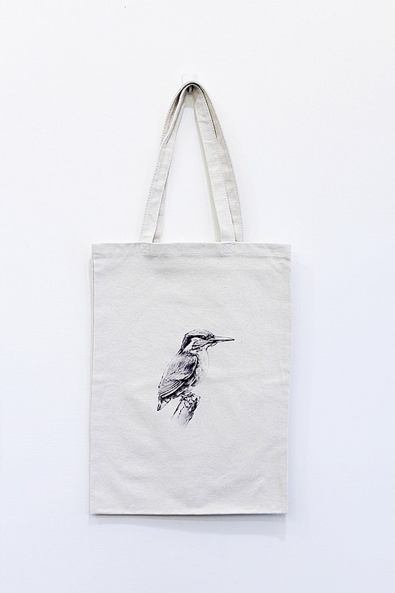Oaklets Sketch Series: Birds [type] shoulder bag handbag - กระเป๋าแมสเซนเจอร์ - ผ้าฝ้าย/ผ้าลินิน 