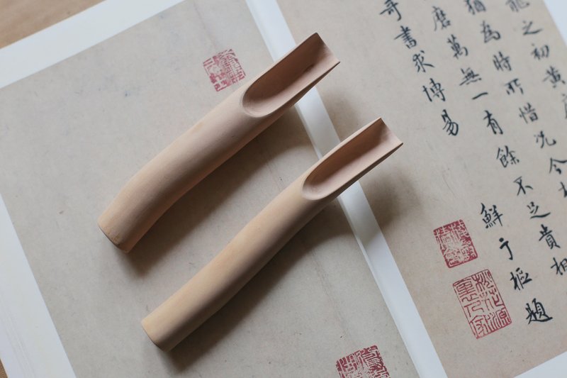 原創手工&植物系列 | 老茶樹 | 茶勺 茶具 | 一物一圖 - 茶壺/茶杯/茶具 - 木頭 卡其色