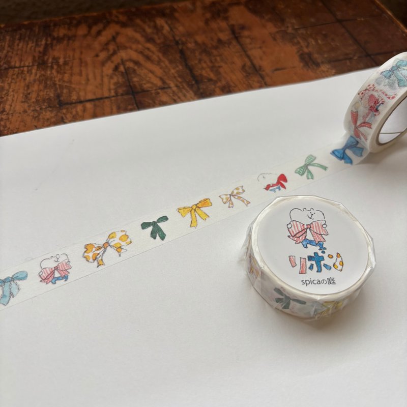 海 / muu 印章 15mm × 7m 和紙膠帶 - 紙膠帶/和紙/PET - 紙 