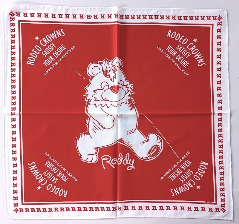 Rodeo Crowns Vintage Bandana, 21.5 x 20 inches, Cotton, Roddy, Holiday Gifts - ผ้าพันคอ - ผ้าฝ้าย/ผ้าลินิน สีแดง