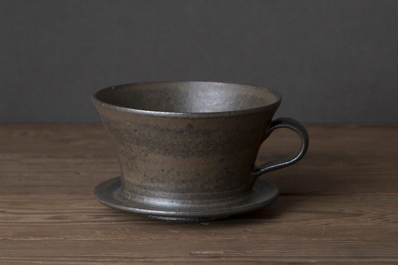 清岡幸道 錆釉咖啡濾器 - 花瓶/花器 - 陶 咖啡色