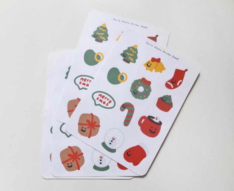 Smile Winter Sticker Sheet - สติกเกอร์ - กระดาษ 