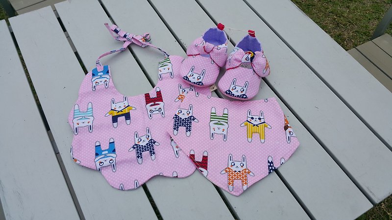 Alien rabbit baby moon gift box 3 pieces (12cm) [SET3170302] - Baby Gift Sets - Cotton & Hemp Multicolor