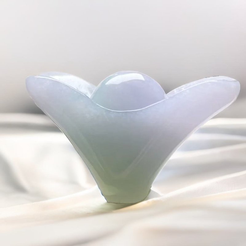春帶彩翡翠元寶擺飾 | 天然緬甸玉A貨翡翠 | 送禮 - 擺飾/家飾品 - 玉石 多色
