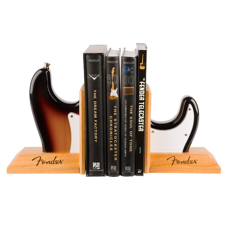 Strat Body Bookends bookshelf bookends gradient color - Items for Display - Other Materials Yellow