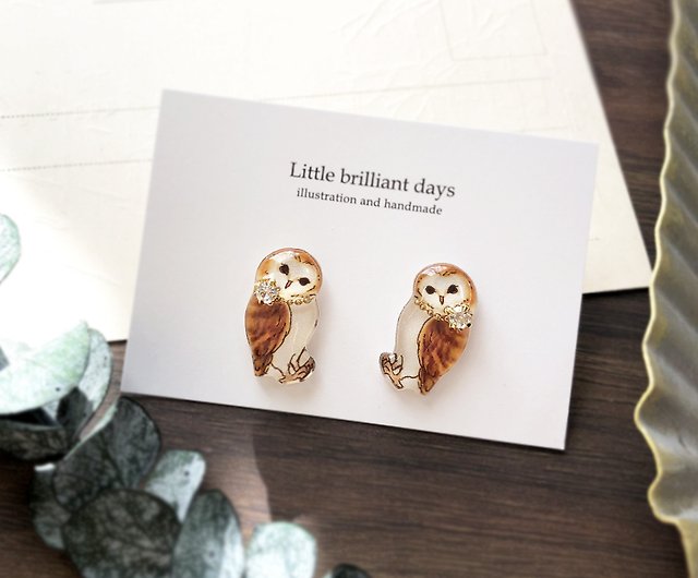 選べる３種 Owl earring フクロウイヤリング - ショップ Little ...