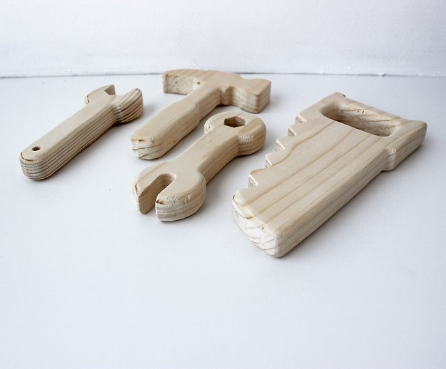 幼児向けの木製おもちゃ - 5 個セットのツール、モンテッソーリ