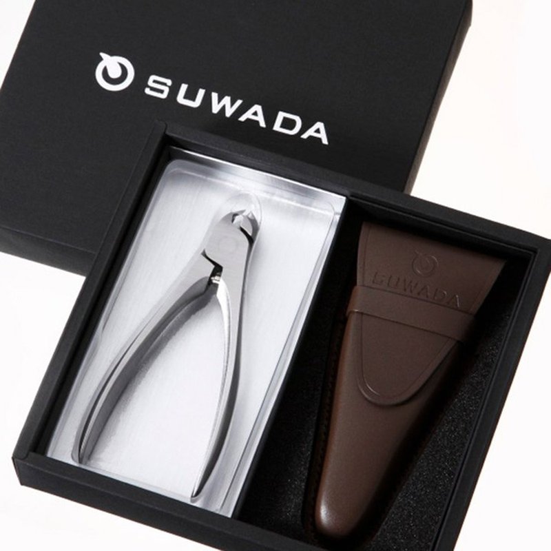 SUWADA Japanese craftsman nail clippers-classic L-leather storage gift box set - Other - Stainless Steel Silver