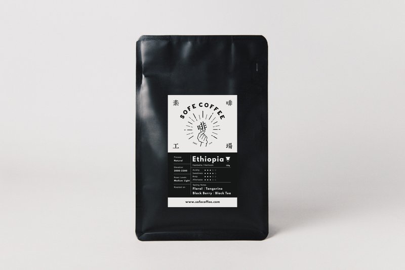 衣索比亞 - 單品咖啡豆 (125g) - 咖啡/咖啡豆 - 新鮮食材 黑色
