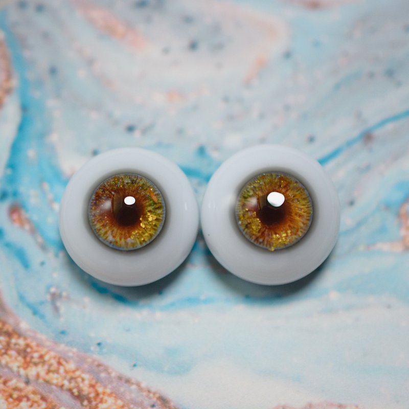 (Instock) bjd eyes 8/16 mm - 玩偶/公仔 - 樹脂 橘色