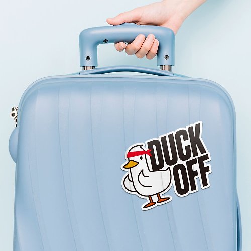 PIXO.STYLE Duck Off 大可不必 防水貼紙組合 可貼筆電 行李箱 汽機車 167