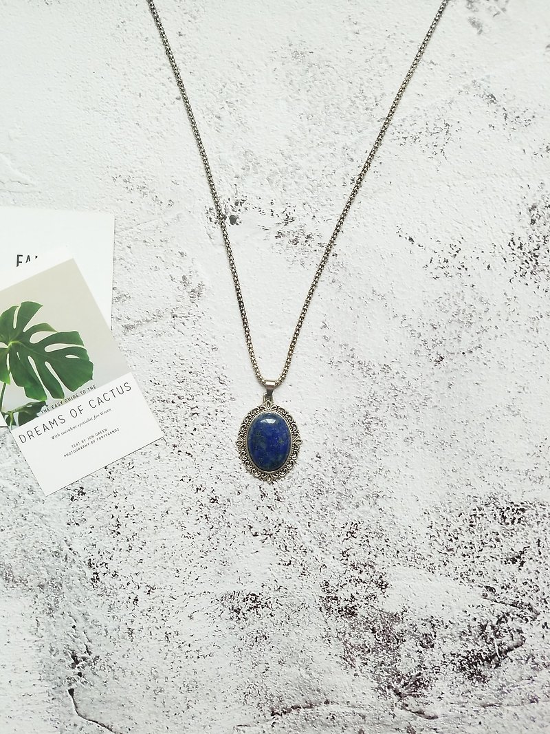 Lapis lazuli Necklace Pendant Jewelry Pendant - Necklaces - Gemstone Blue