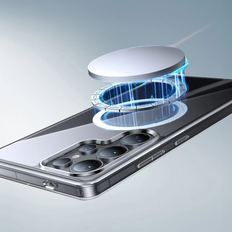 TORRAS Diamond-Mag Samsung S25系列MagSafe相容抗黃化防摔手機 - 手機殼/手機套 - 其他材質 黑色