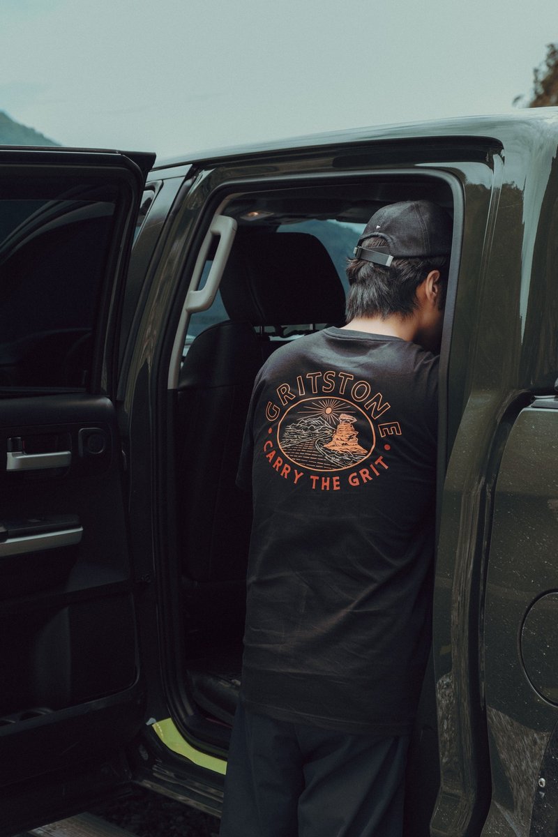 GRITSTONE礪石_Grit 短T Tshirt Tee 短袖 純棉 戶外 T恤 短T - 男 T 恤 - 棉．麻 黑色