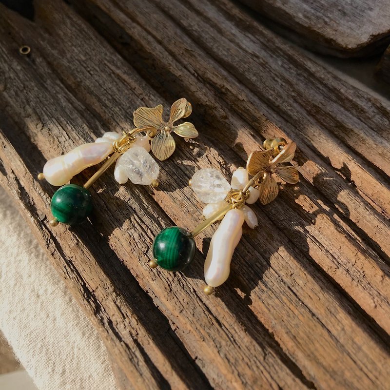 • Early spring • Natural semi- Gemstone earrings - Earrings & Clip-ons - Other Metals 