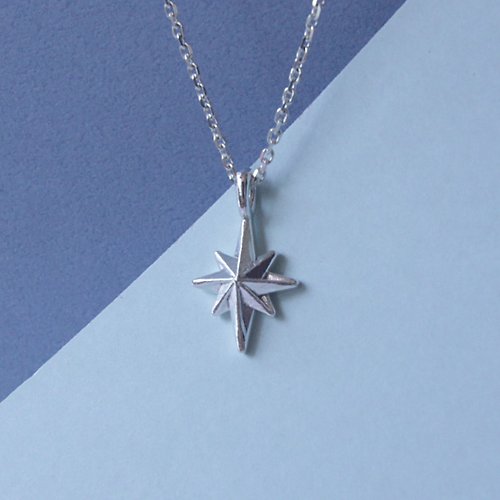 sixsensejewelry 星星系列--摺紙北極星項鍊