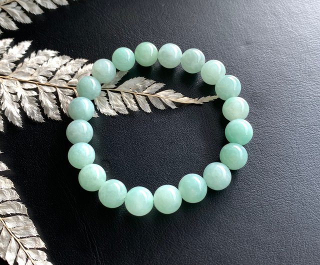 天然ミャンマー産本翡翠ブレスレット 10mm - ショップ Cheng