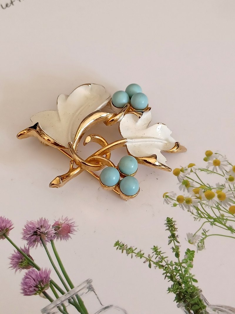 vintage jewelry SARAH COV Placid Beauty 系列 別針 胸針 - 胸針 - 其他金屬 