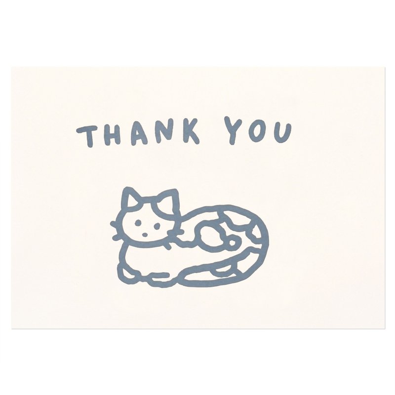 Thank you card gray cat - Cards & Postcards - Paper 