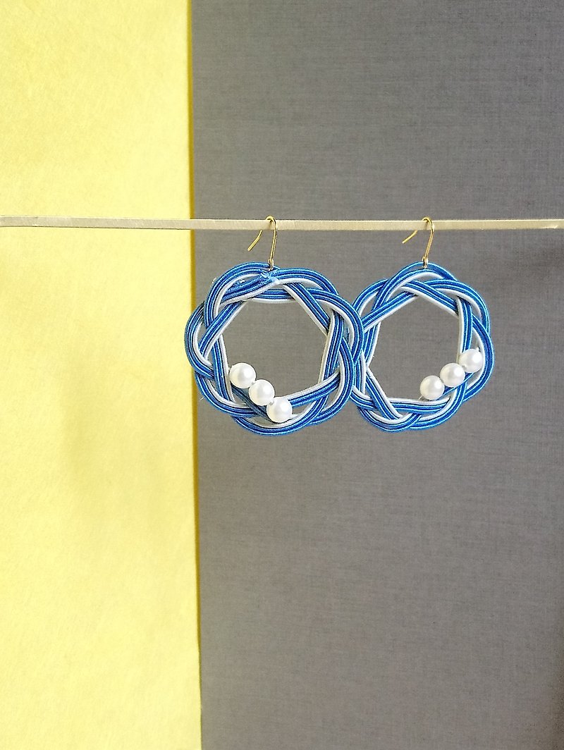 Water pull accessories - Earrings & Clip-ons - Paper Blue