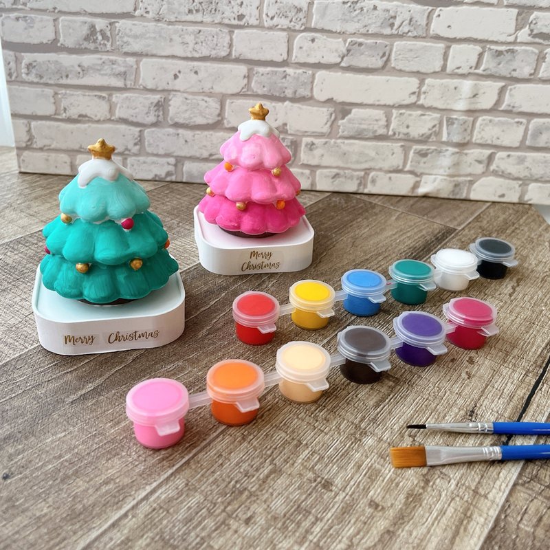 [Christmas Gift] Christmas Tree Material Pack with Color Diffusing Stone - จัดดอกไม้/ต้นไม้ - พืช/ดอกไม้ หลากหลายสี