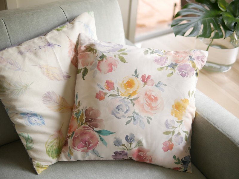 Handmade pillow - Blossom - Pillows & Cushions - Polyester Pink