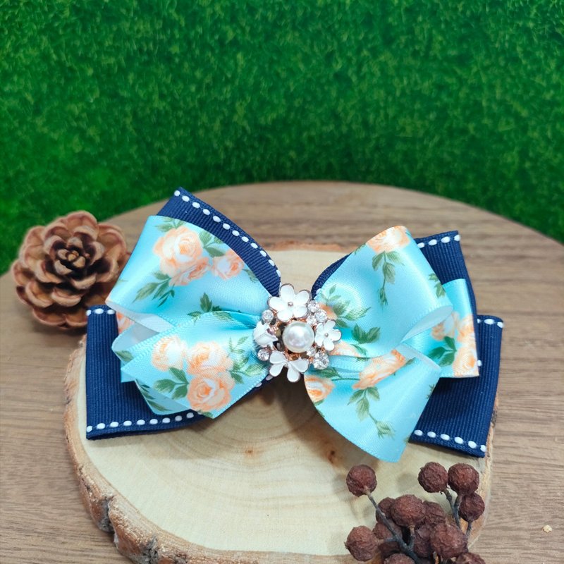 Blue Jumper Spring Clip-Garden Series - Hair Accessories - Other Materials Blue