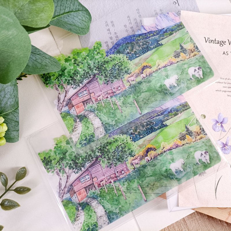 NO.1056 鄉村 Village / 晶透書寫墊Transparent plastic pad - 其他 - 塑膠 多色