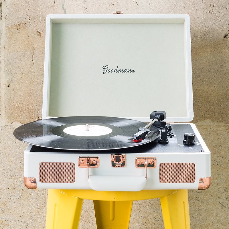 [Christmas Gift] Goodmans Ealing Turntable British Suitcase Vinyl Record Player - Speakers - Other Materials Multicolor