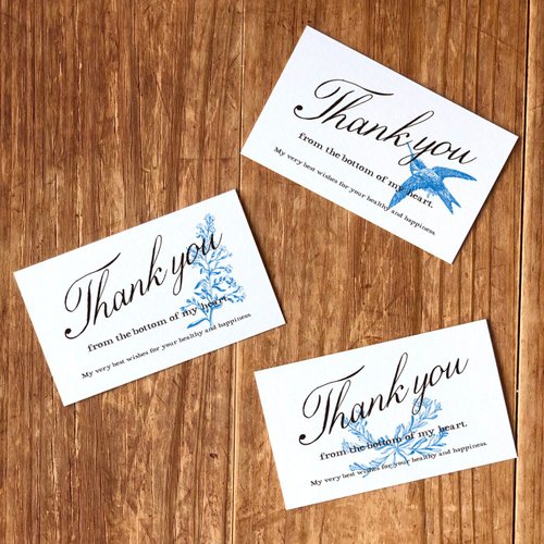 echos Thank you Card / 活版印刷