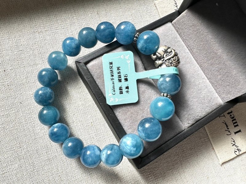 Ocean color aquamarine original design - Bracelets - Crystal 