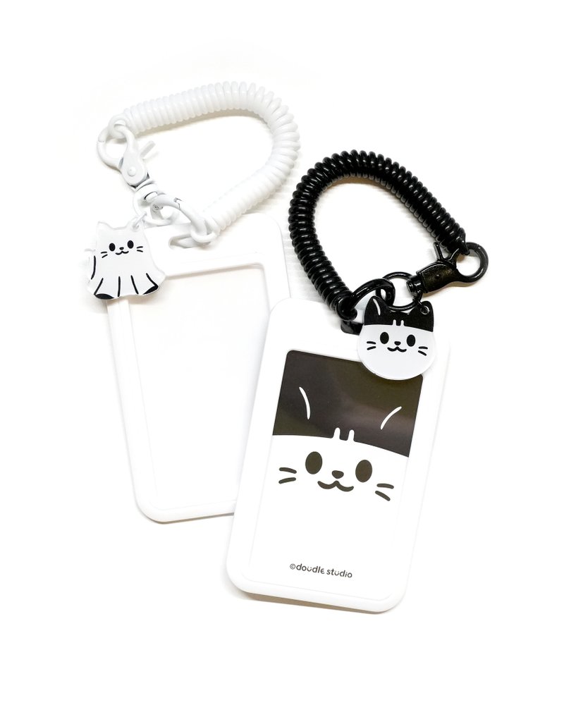 ID card holder with super cute charm - ที่ใส่บัตรคล้องคอ - เรซิน ขาว