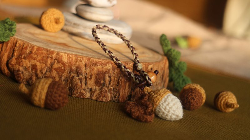 Acorn bag hanging - Charms - Other Materials Brown