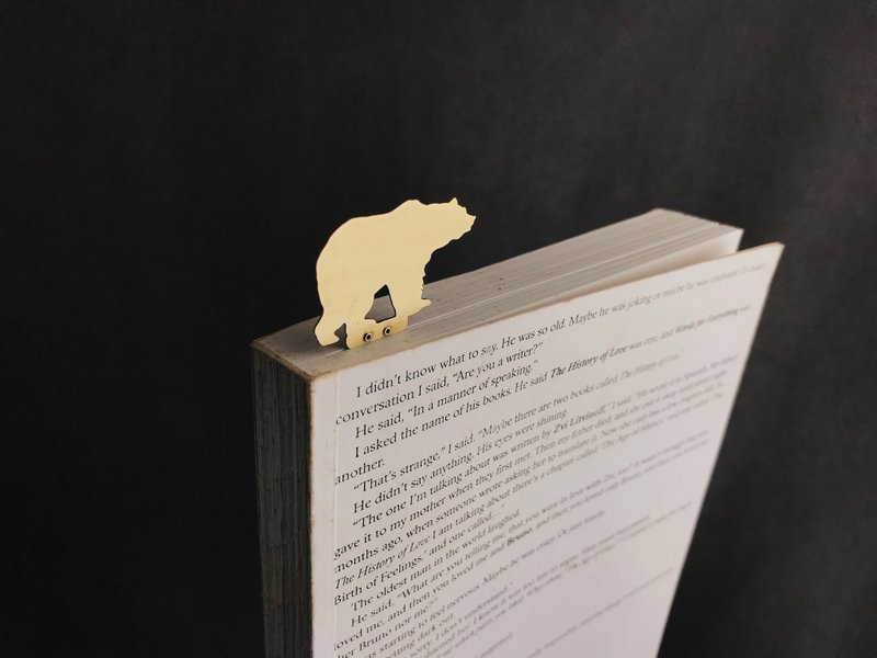 [Umbilical] plus house stationery series handmade Bronze │ │ animal bookmark foot polar bear - Bookmarks - Copper & Brass 