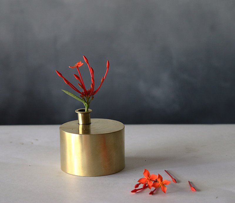 Brass Plant Holder #12 - Pottery & Ceramics - Copper & Brass Gold