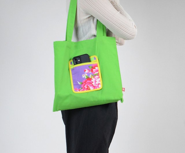 客家花布と呼ばないで】環境に優しい春巻きショッピングバッグ