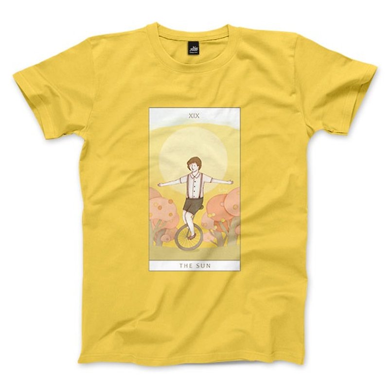 XIX The Sun-Yellow-Unisex T-shirt - Men's T-Shirts & Tops - Cotton & Hemp 