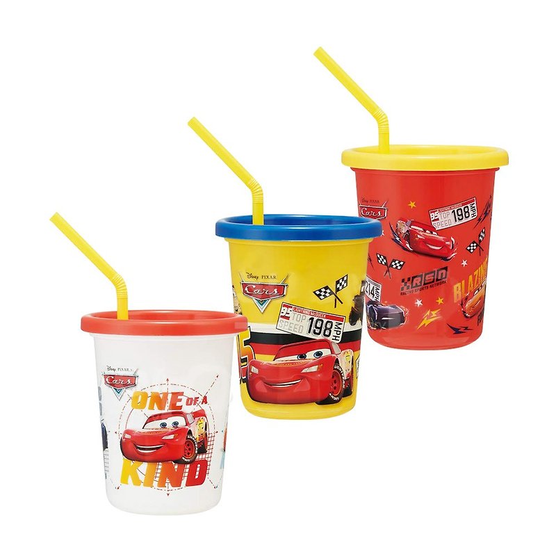 SKATER-Japan made 3 into the water cup (320ml) Lightning McQueen - Children's Tablewear - Plastic Multicolor