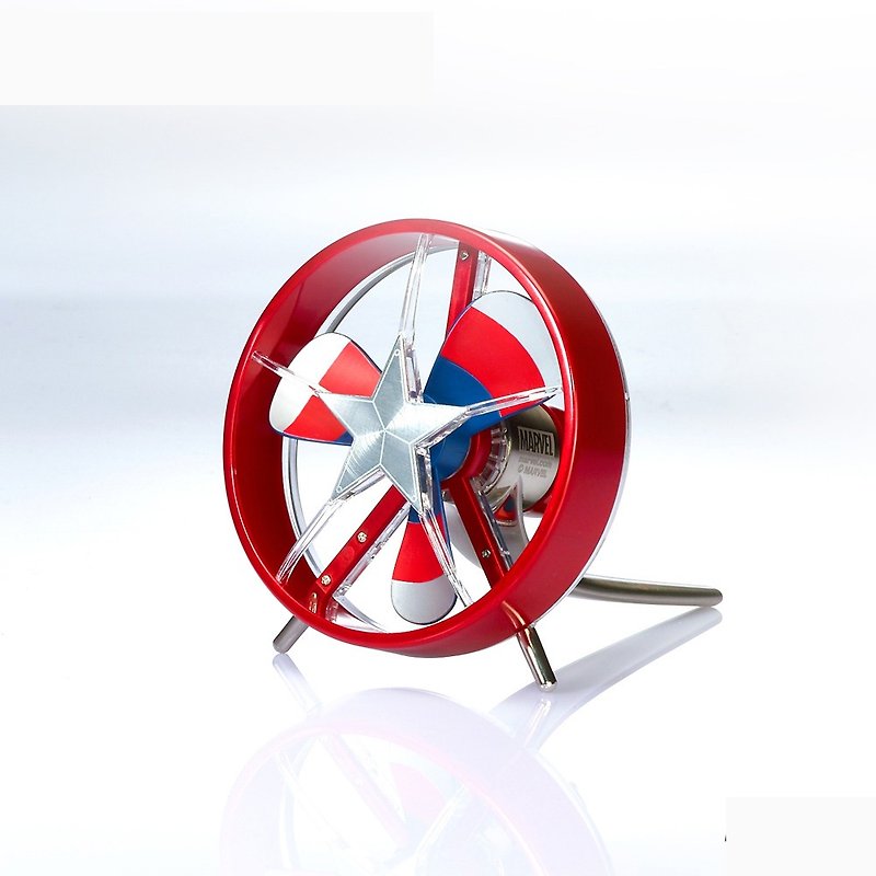 (Limited special offer) InfoThink Captain America USB Classic Mini Fan (original price 1280 yuan) - Other - Other Metals Blue