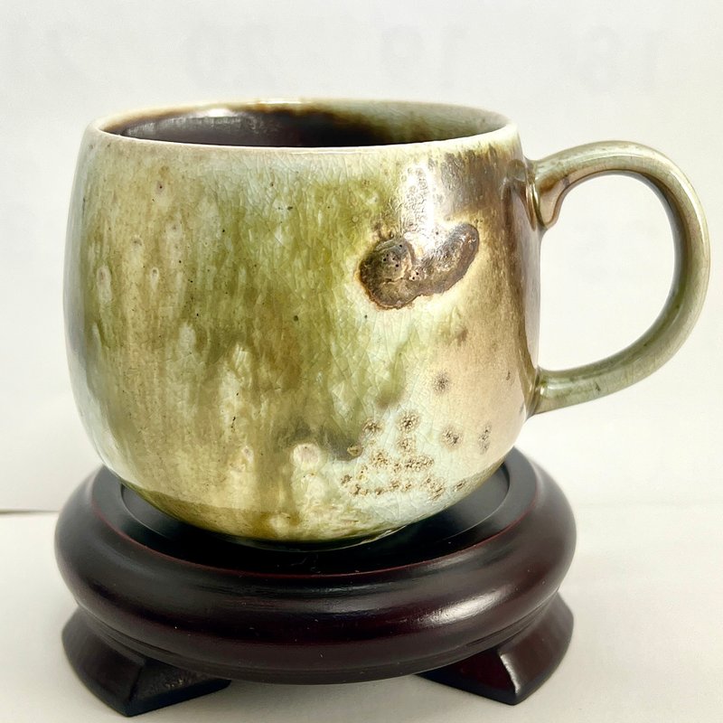 [Da Shaft Kiln] Colorful Wood Fired 8 Days Series Red 100 Wood Fired 270 ml Coffee Cup - แก้วมัค/แก้วกาแฟ - ดินเผา 