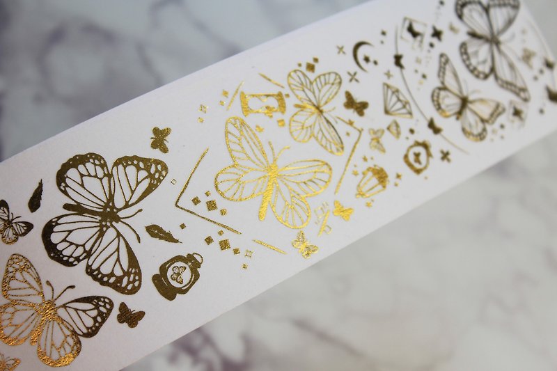 Hot stamping's  Paper tape - Washi Tape - Paper Gold